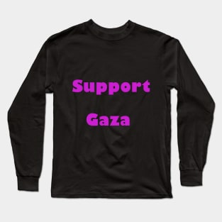 Support Gaza Long Sleeve T-Shirt